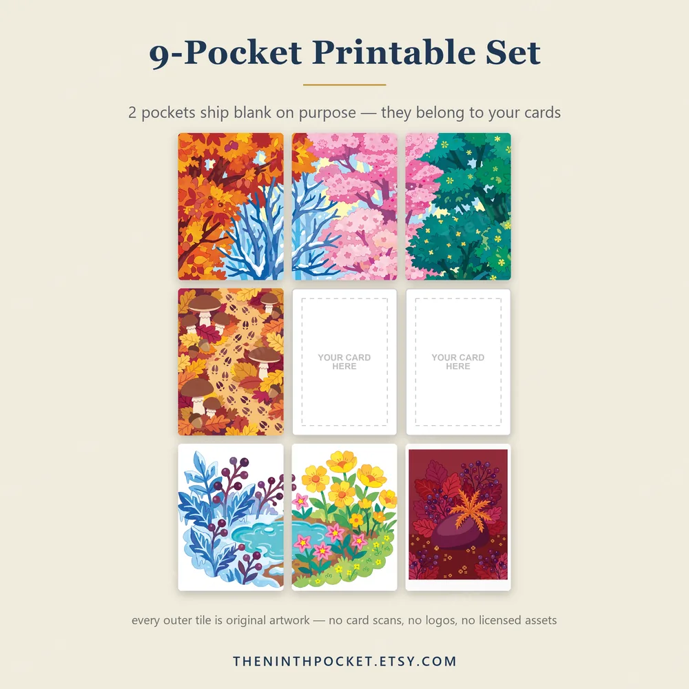 Printable tile set for Deerling & Sawsbuck 165, 166/162 Temporal Forces