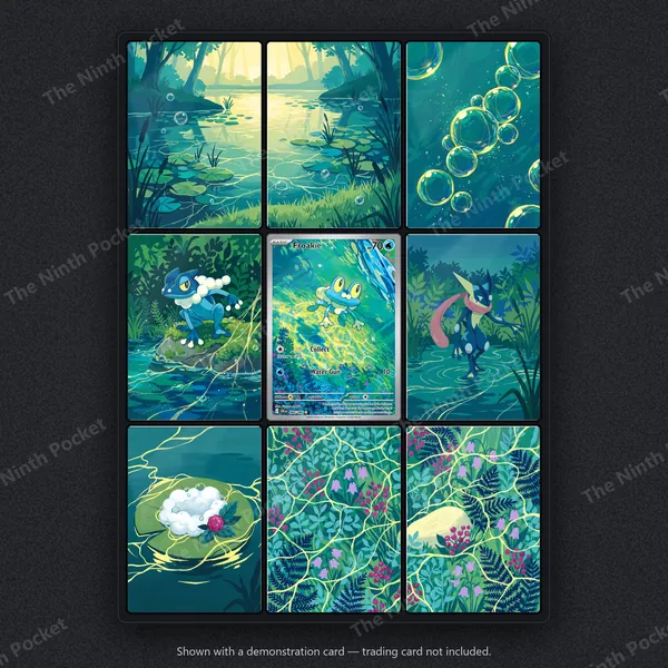 Froakie 088/086 Chaos Rising binder page shown in a 9-pocket binder
