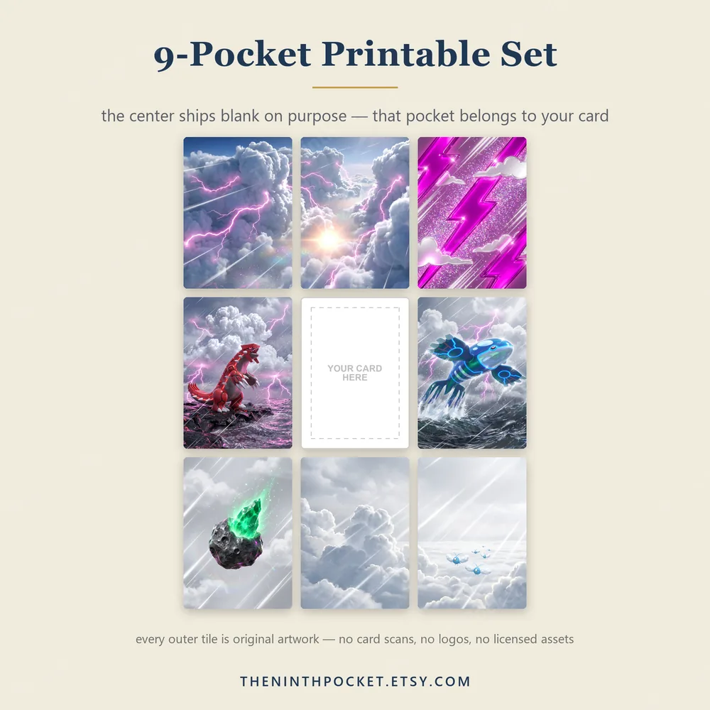 Printable tile set for M Rayquaza EX 76/108 Roaring Skies
