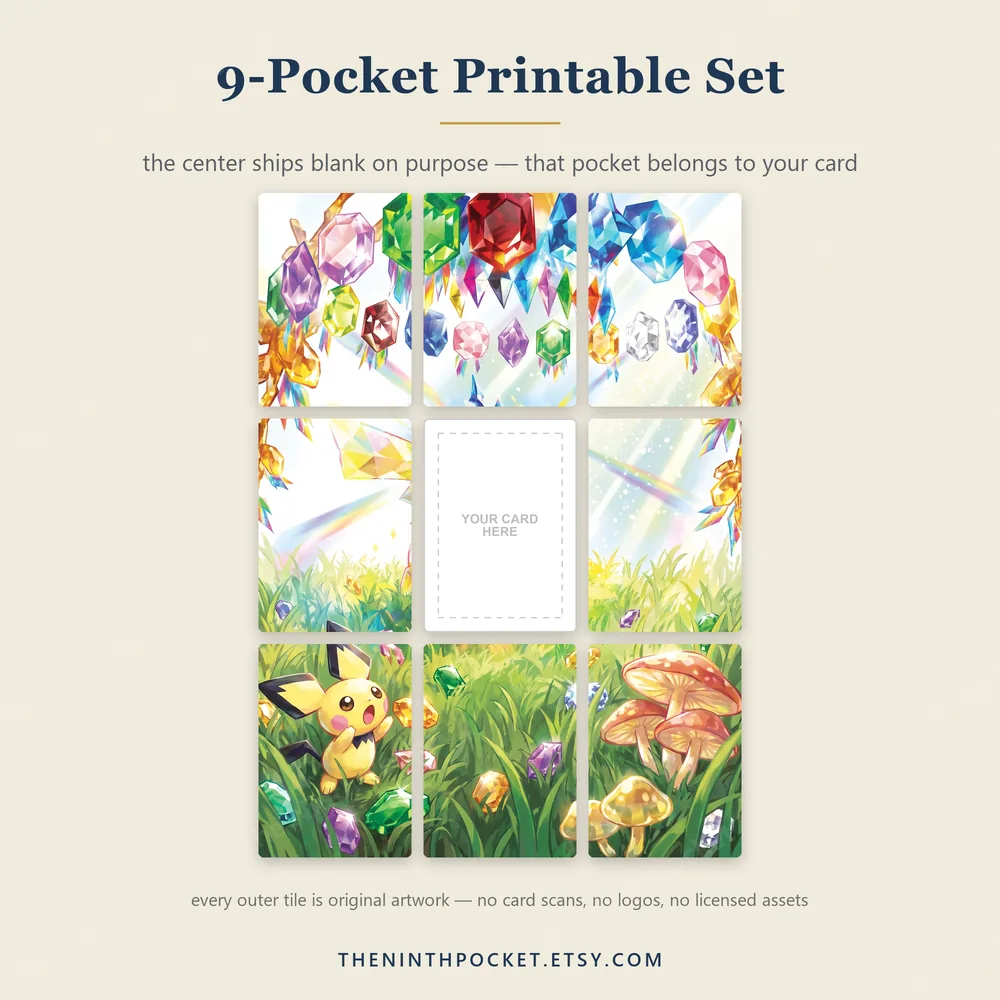 Printable tile set for Pikachu ex 238/191 Surging Sparks