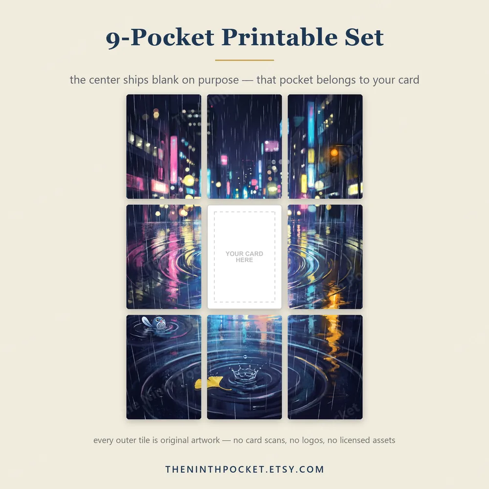 Printable tile set for Poliwhirl 176/165 Scarlet & Violet 151