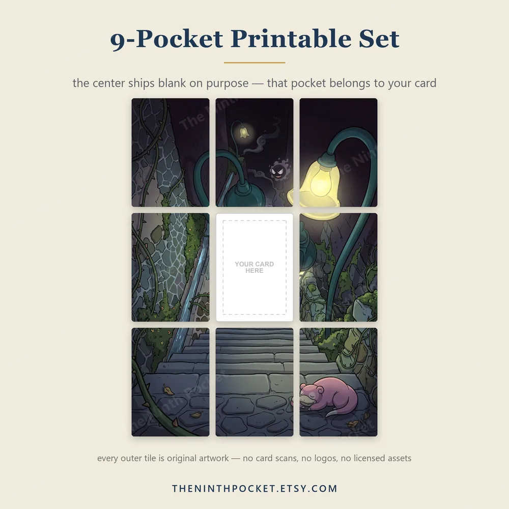 Printable tile set for Slowbro 090/084 Pitch Black